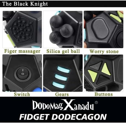 Fidget Dodecagon –12 Side Fidget Toy Cube Relieves Stress and Anxiety Anti Depression Cube for