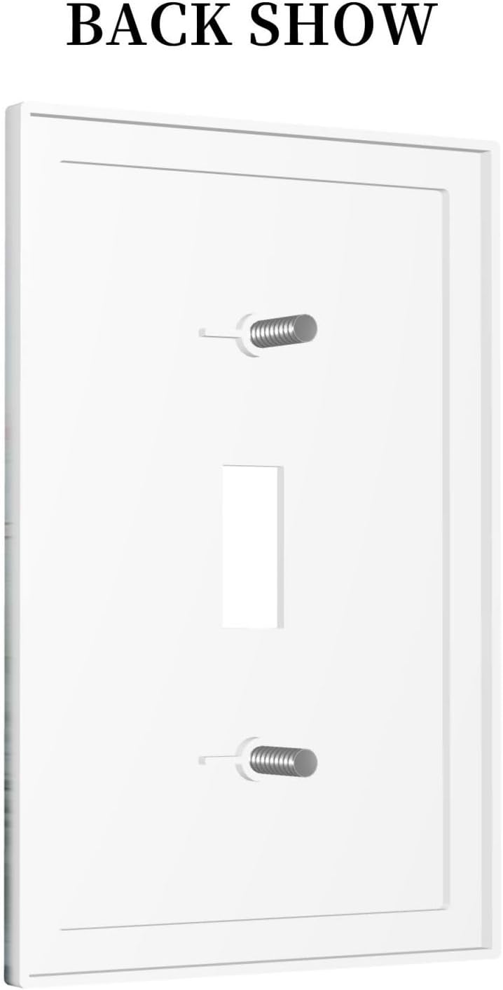 Decorative Light Switch Cover Wildflower Botanical Watercolor Floral 1 Gang Single Toggle Device