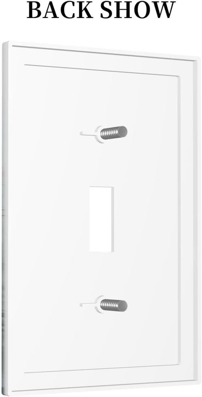 Decorative Light Switch Cover Wildflower Botanical Watercolor Floral 1 Gang Single Toggle Device