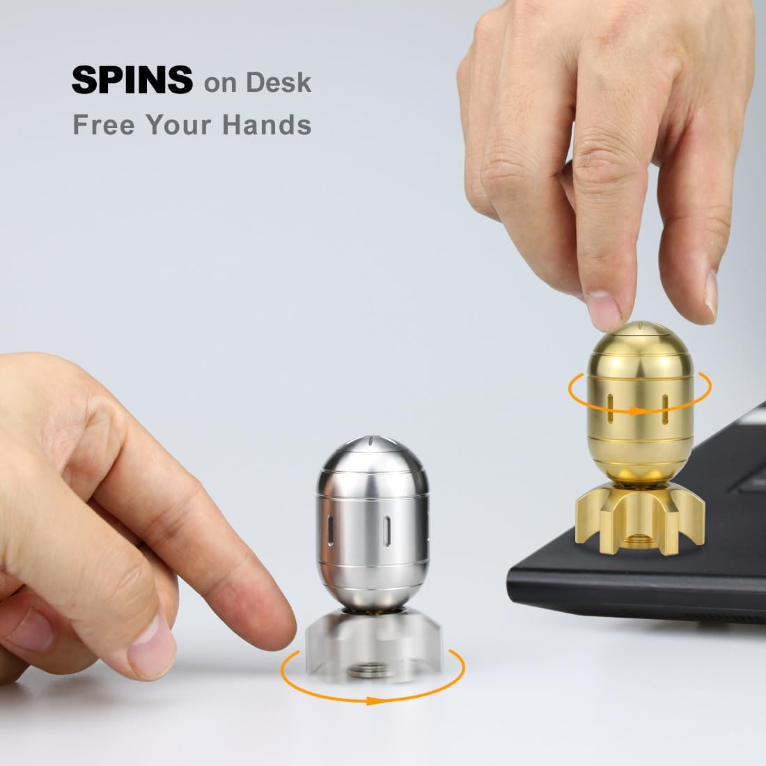 Atomic Bomb Fidget Toys, Metal Fidget Spinners, 3 in 1 Executive Desk Toy, EDC Clicker, Office