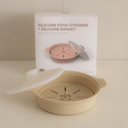 Microwave Silicone Steamer for Baby Food, Made In Korea, Oven & Dishwasher Safe to 482°F, Easy