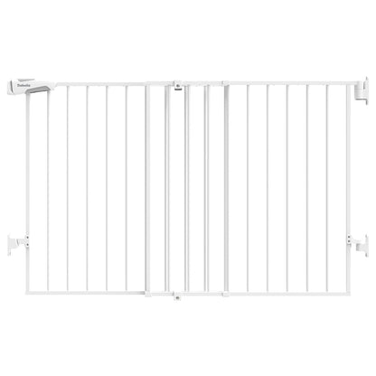 Babelio 31.5-55" No Bottom Bar Baby Gate Extra Wide, 2-in-1 Auto Close Dog Gate for The House