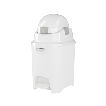 Foundations Mini Hands-Free Diaper Pail with Airtight Lid - Durable & Odorless Diaper Disposal