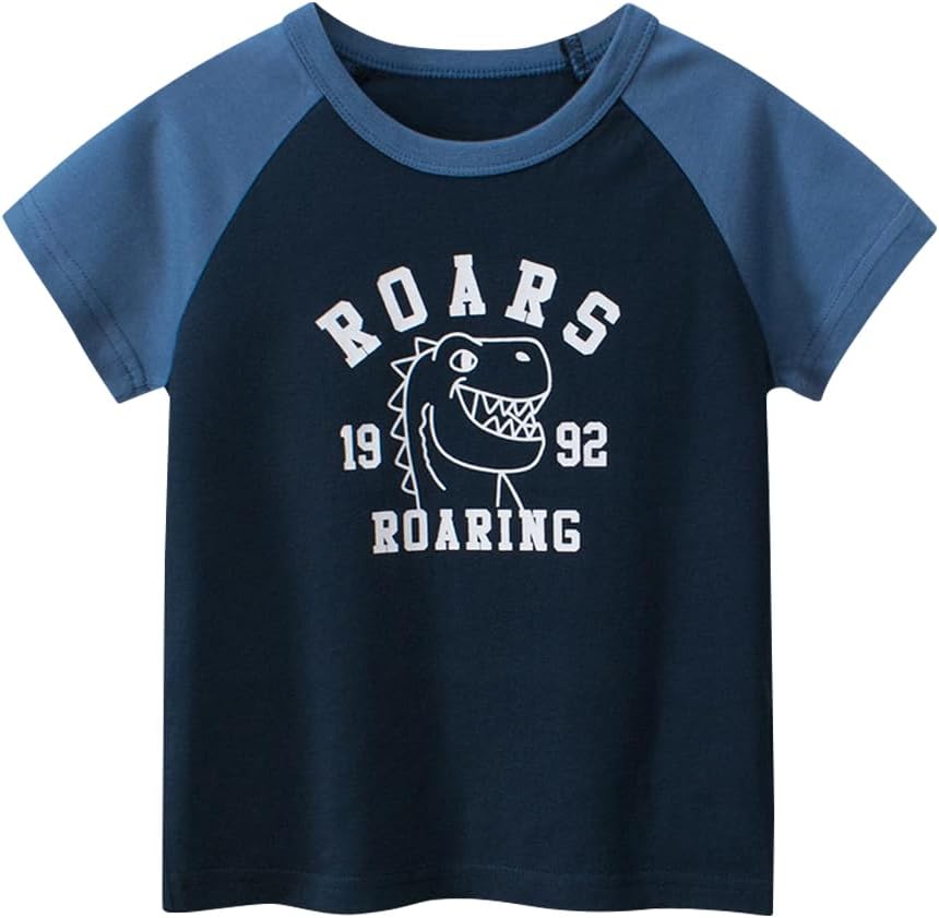 Boys' 4-Pack Excavator Short Sleeve Crewneck T-Shirts Top Tee Size 2-7 Years Toddler Boys' Value