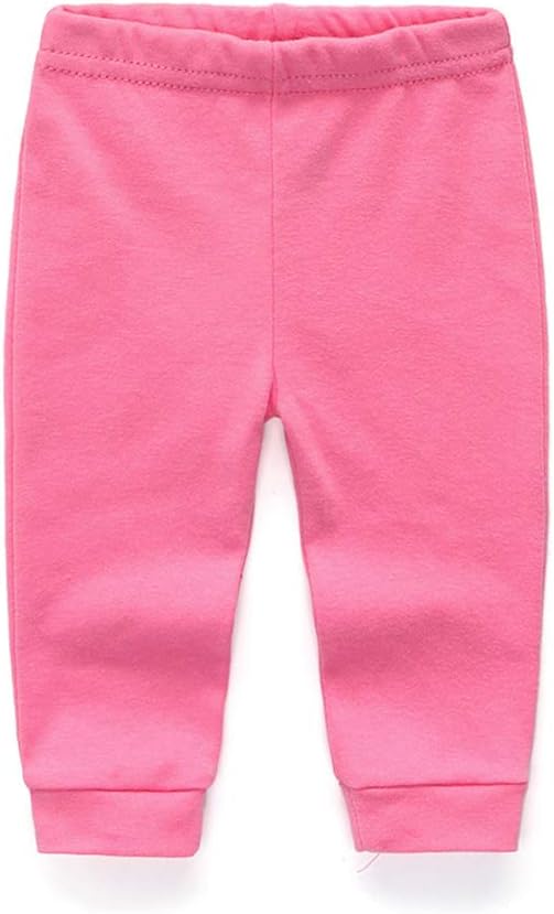 Unisex Newborn Baby Cotton 4-Pack Pants Embroidery Pringting Casual Leggings 0-24 Months for Boys