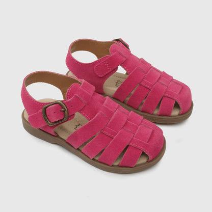 Toddler Girls Fisherman Buckle Sandals - Comfortable Summer Sandals with Closed Toe & Adjustable