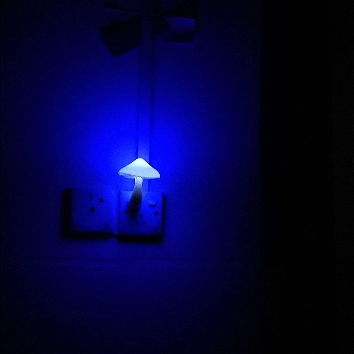 2Pack Sensor LED Night Light Plug in Lamp Mushroom Nightlight Cute Night Lights for Adults Kids