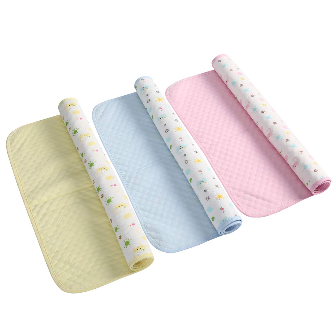 MBJERRY Waterproof Changing Pads Portable - Breathable Leak Proof Mattress Pad Protector Baby