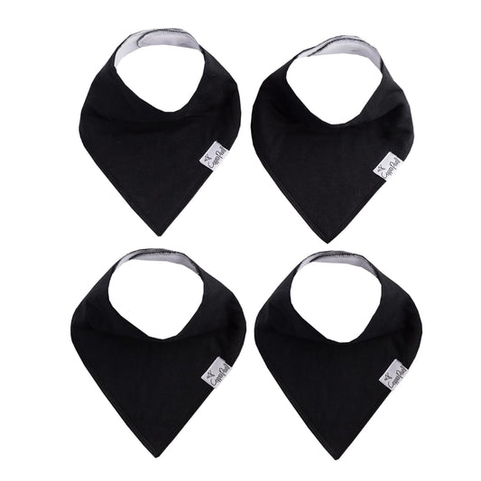 Copper Pearl 4 Pack Soft Cotton Baby Bibs for Drooling and Teething, Absorbent Drool Bibs for Baby