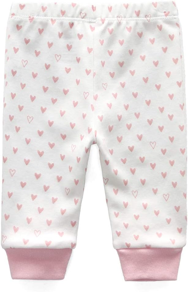 Unisex Newborn Baby Cotton 4-Pack Pants Embroidery Pringting Casual Leggings 0-24 Months for Boys
