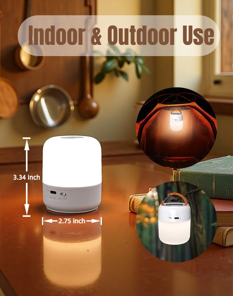 Jaypurling Portable Baby Night Light, 3 Colors Egg Light for Nursery, Mini Bedside Table Lamp for