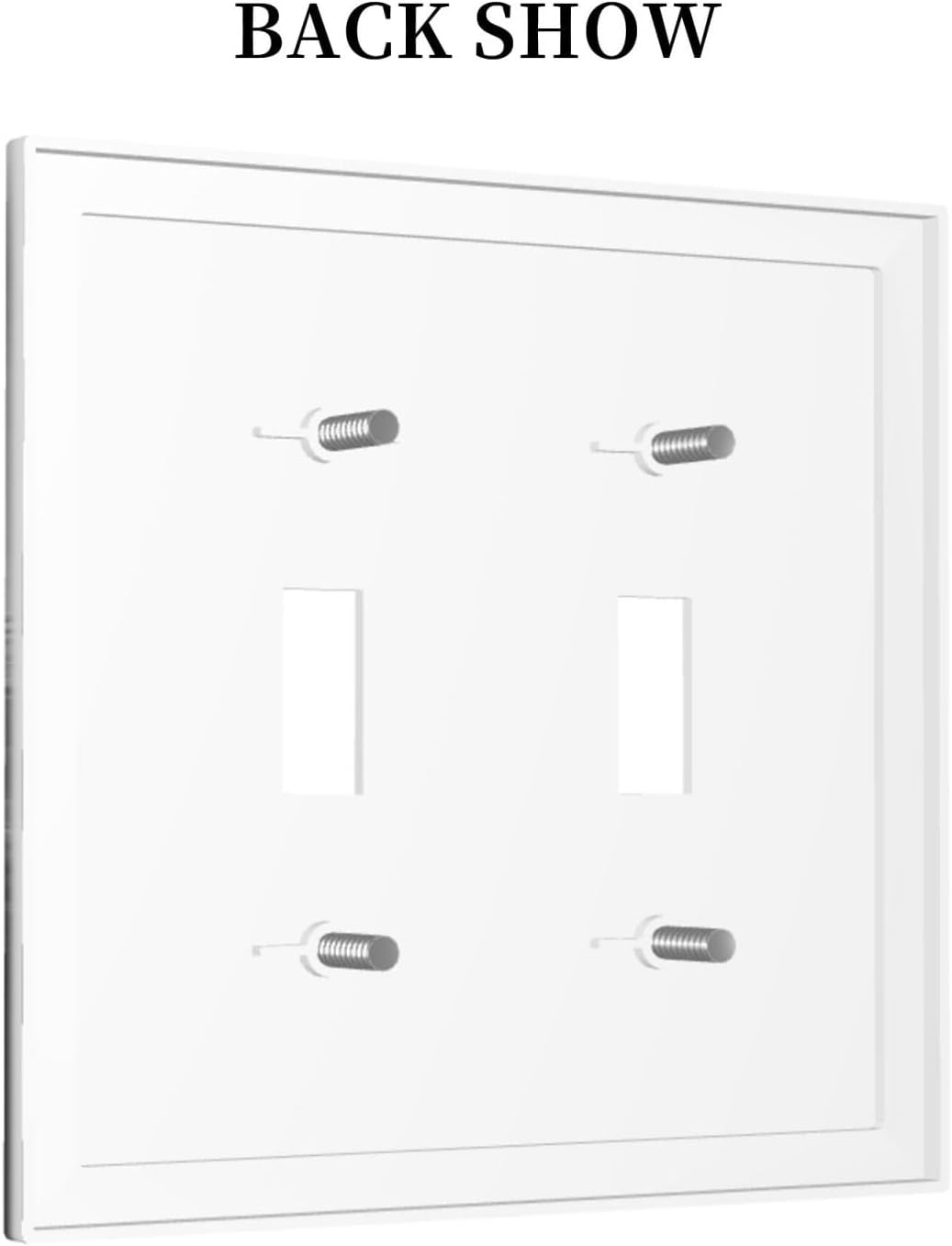 Foggy Forest Natural Scenery Retro Tree Pine Decorative Switch Plates 2 Gang Double Toggle Outlet