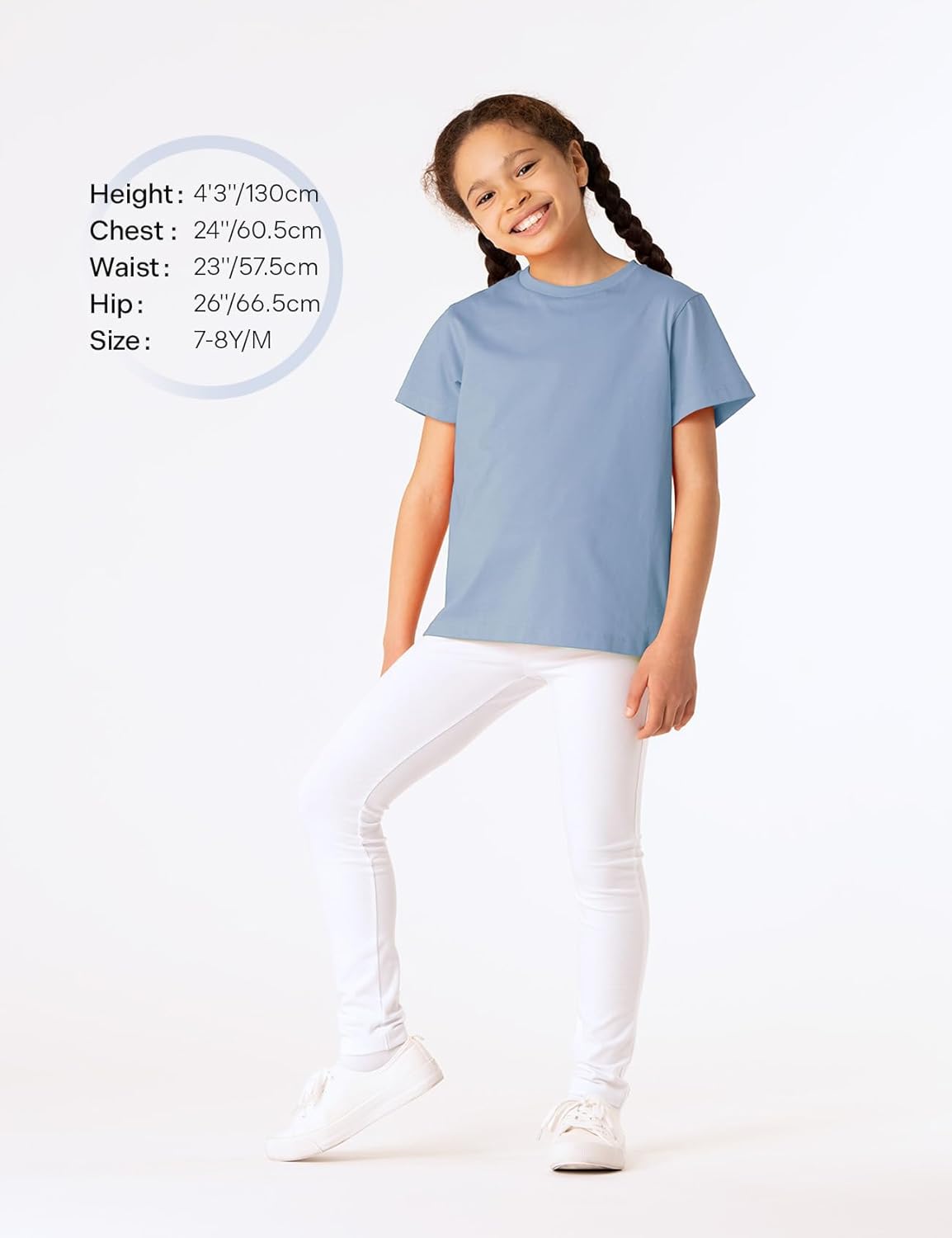 LAPASA Kids T-Shirts Short Sleeve (4 Pack) 100% Cotton Plain Top Tees Boy & Girl Unisex Toddler
