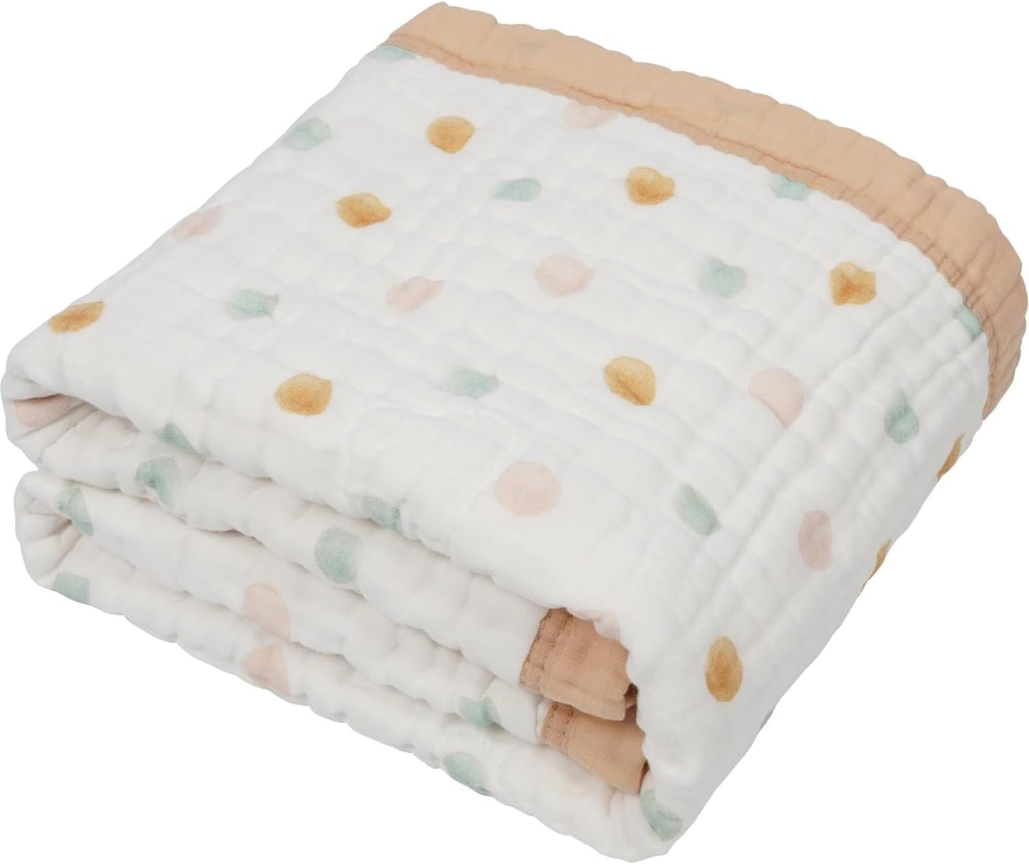 Organic Cotton Muslin Baby Blanket for Boys and Girls - Luxurious Soft Toddler Quilt for Swaddling