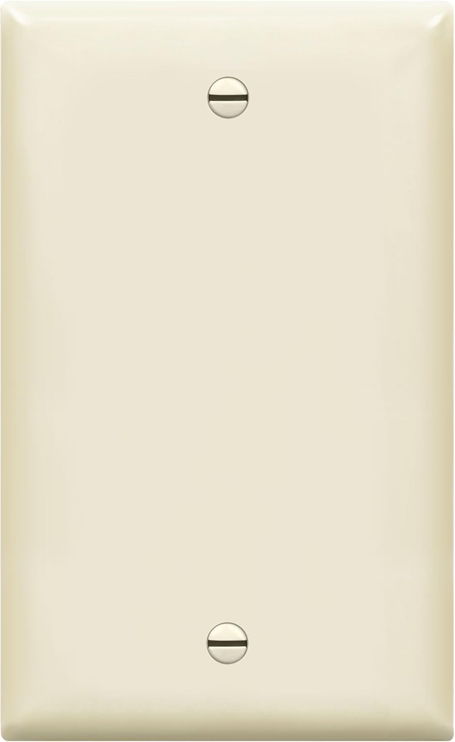 ENERLITES Blank Device Wall Plate, Gloss Finish, Standard Size 1-Gang 4.50" x 2.76", Polycarbonate