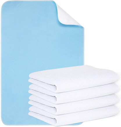 (2 Packs) Reusable Incontinence Bed Pads, washable bed pad, Heavy Absorbency (4-Layer) Waterproof