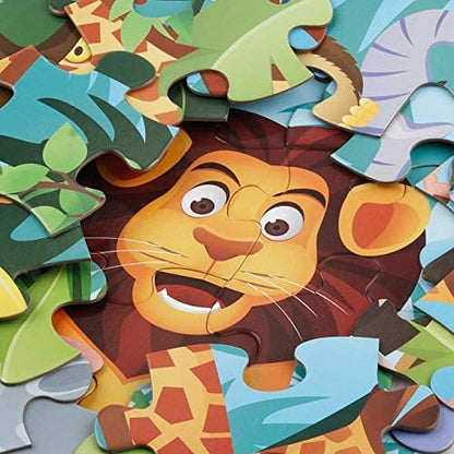 Jumbo Floor Puzzle for Kids Animal Jigsaw Large Puzzles 48 Piece Ages 3-6 for Toddler Children