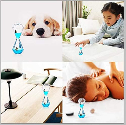 YUE MOTION Liquid Motion Bubbler Floating Sea Creatures, Diamond Shaped Liquid Timer for Fidget