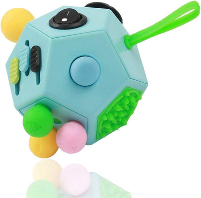 12 Sided Finger Cube Toys, Fidget Toys Relief Stress, Autism and Anxiety Depression for Kids Adults