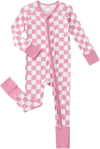 Baby Viscose from Bamboo Pajamas - Infant Boys Girls Footless Zippy Pjs Sleep 'N Play Clothes - One