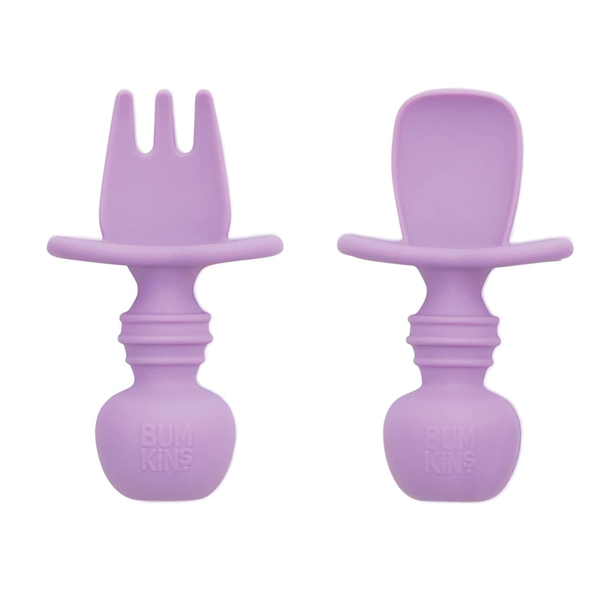 Bumkins Baby Utensils Set, Chewtensils Silicone Spoons for Dipping, Self-Feeding, Baby Led Weaning