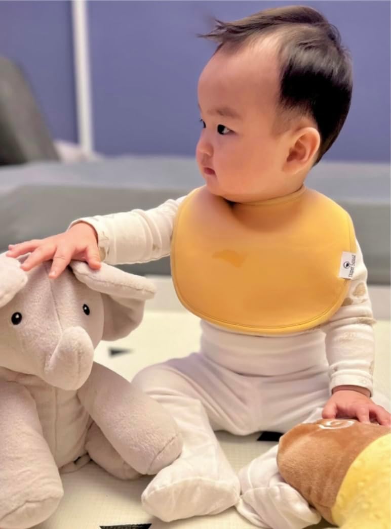 DiaperSquad's Baby Bibs for Drooling and Teething, Bibs for Boys, Baby Girl - Solid Cotton Baby