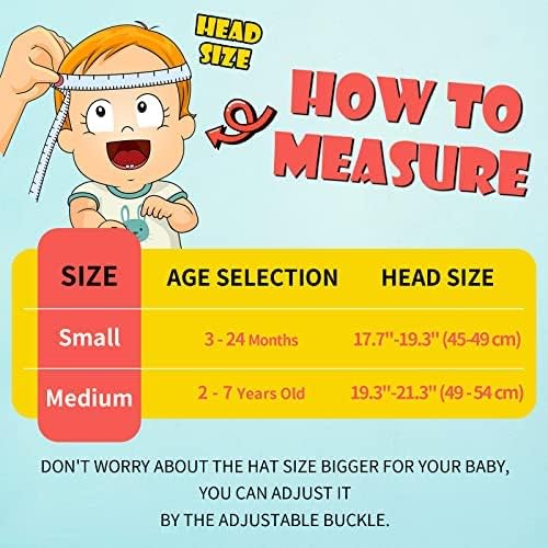 Toddler Baby Sun Hat Kids Summer UPF 50+ for Boys Girls Adjustable Beach Hats with Bucket Wide Brim