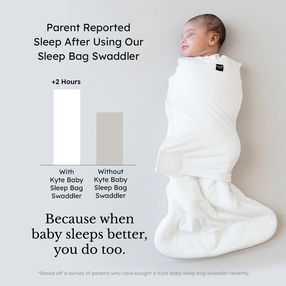 KYTE BABY Unisex Rayon Made from Bamboo Sleep Bag Swaddler for Babies, 1.0 Tog