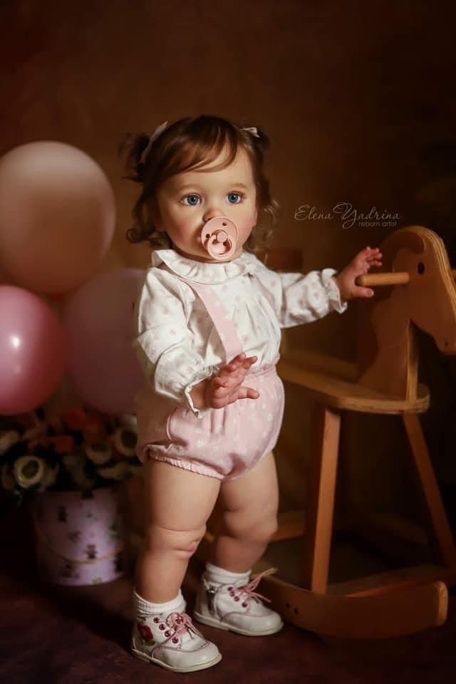KAWAYII 26 Inch Lifelike Reborn Baby Doll Realistic Newborn Princess Girl Doll Soft Vinyl Handmade