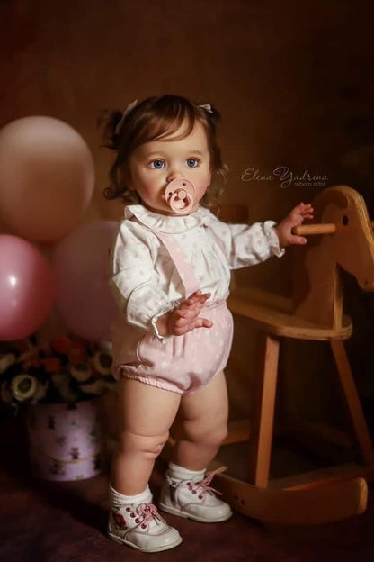 KAWAYII 26 Inch Lifelike Reborn Baby Doll Realistic Newborn Princess Girl Doll Soft Vinyl Handmade