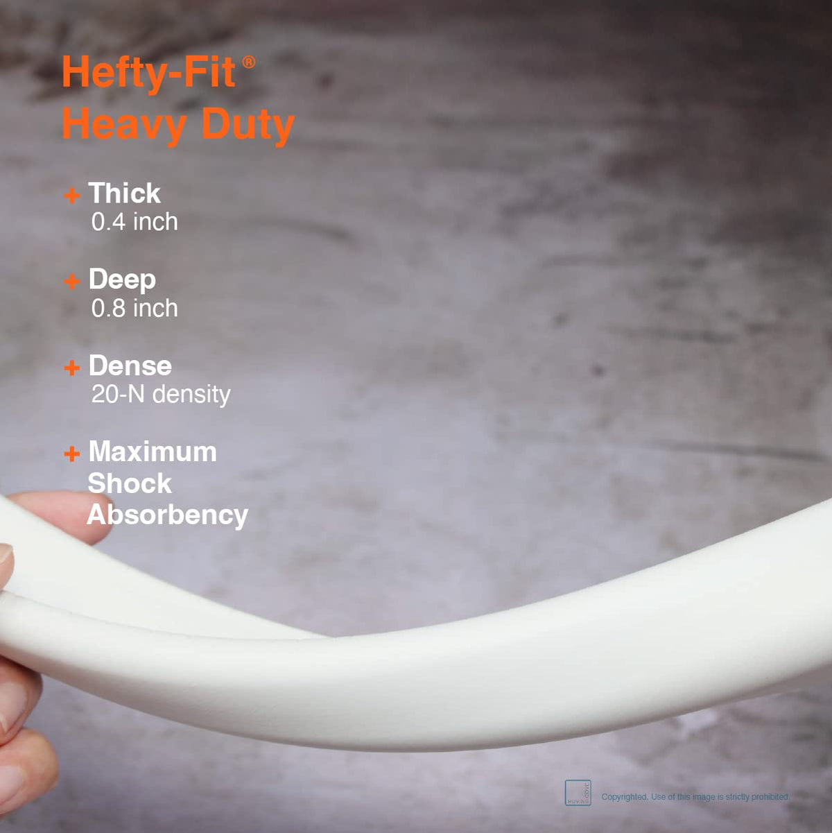 Roving Cove HeftyFit Edge Protector for Baby Proofing (9ft Large Edge Only), Heavy-Duty Soft