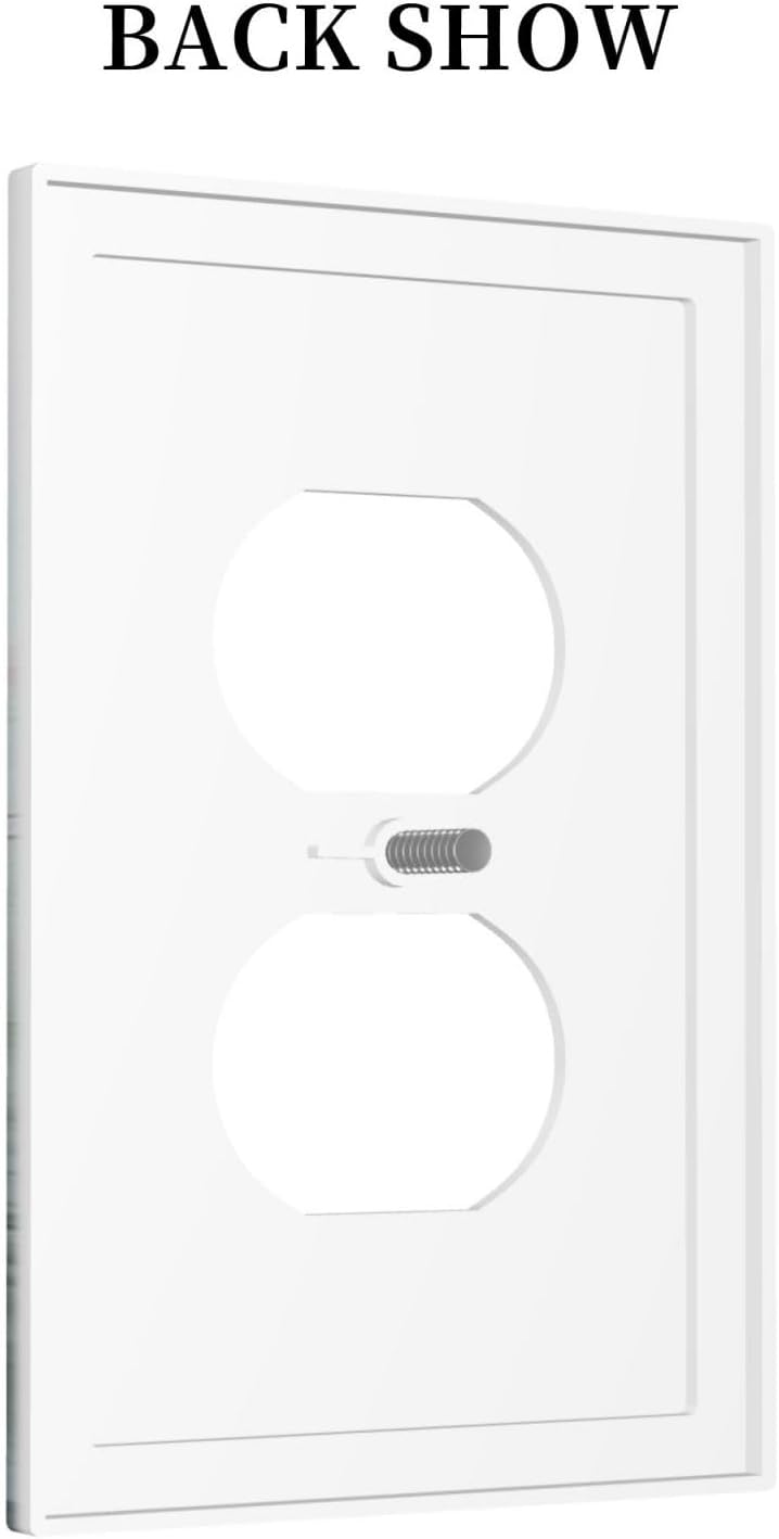 Outlet Covers Wildflower Botanical Watercolor Floral 1 Gang Duplex Light Switch Cover Decorative