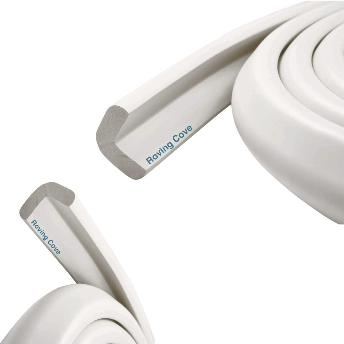 Roving Cove HeftyFit Edge Protector for Baby Proofing (9ft Large Edge Only), Heavy-Duty Soft