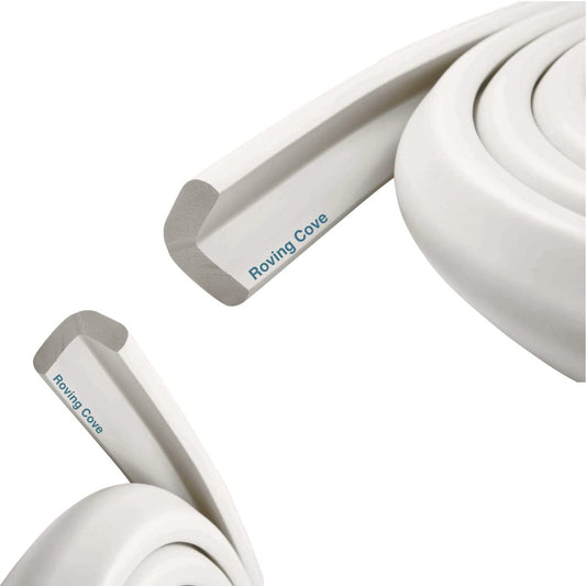 Roving Cove HeftyFit Edge Protector for Baby Proofing (9ft Large Edge Only), Heavy-Duty Soft
