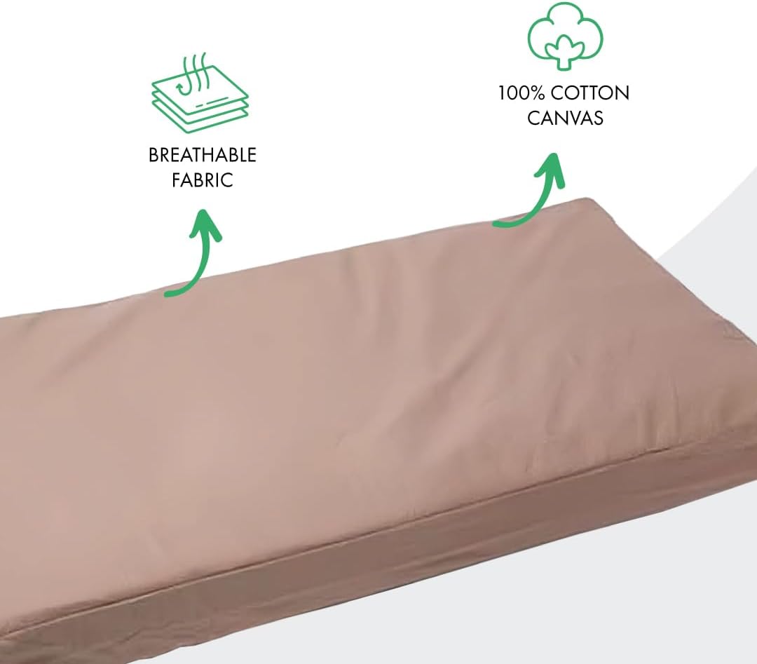 Molly Mutt Large Crib Mattress Cover - Wild Horses Print - Measures 27”x52”x5”- 100% Cotton