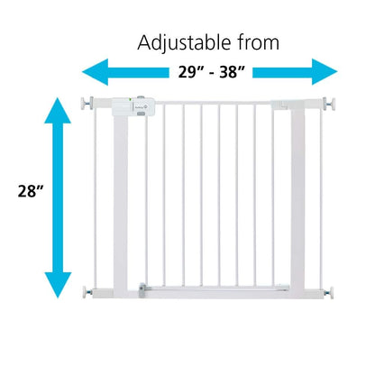 Safety 1st Easy Install Walk Thru Baby Gate for Doorways, Gate With Door, Dog Gates, Fits 29"-38"
