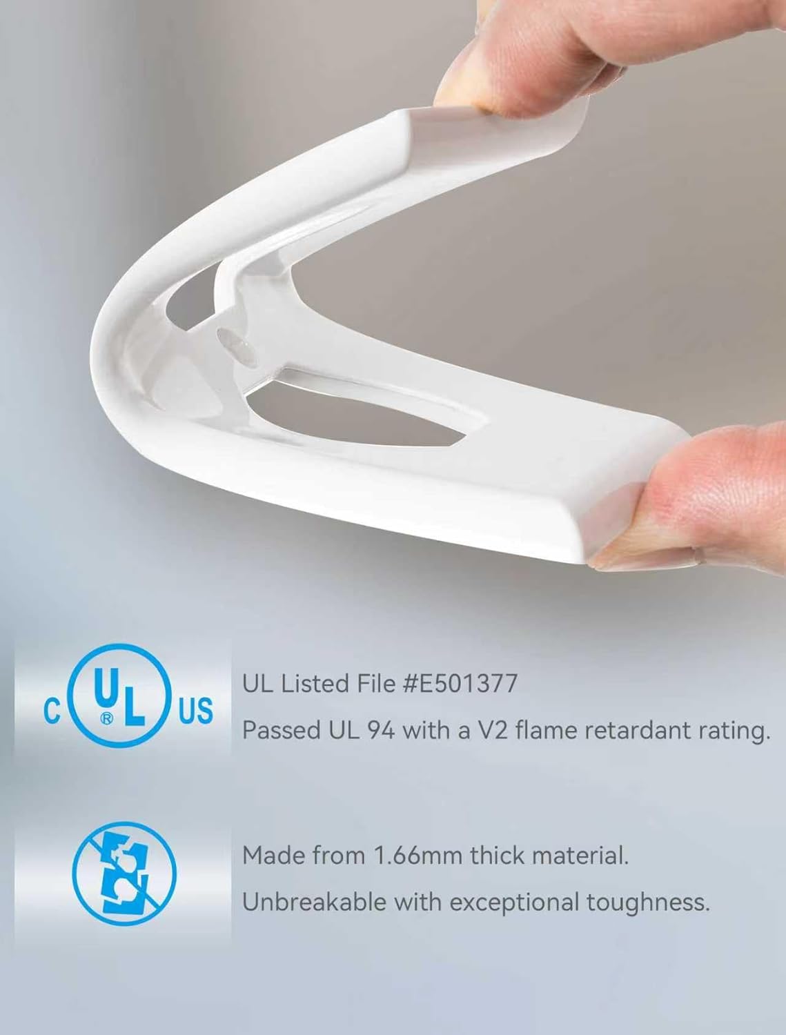 10-Pack Unbreakable 1-Gang Standard Size Duplex Receptacle Wall Plates – Durable Polycarbonate