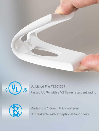 10-Pack Unbreakable 1-Gang Standard Size Duplex Receptacle Wall Plates – Durable Polycarbonate