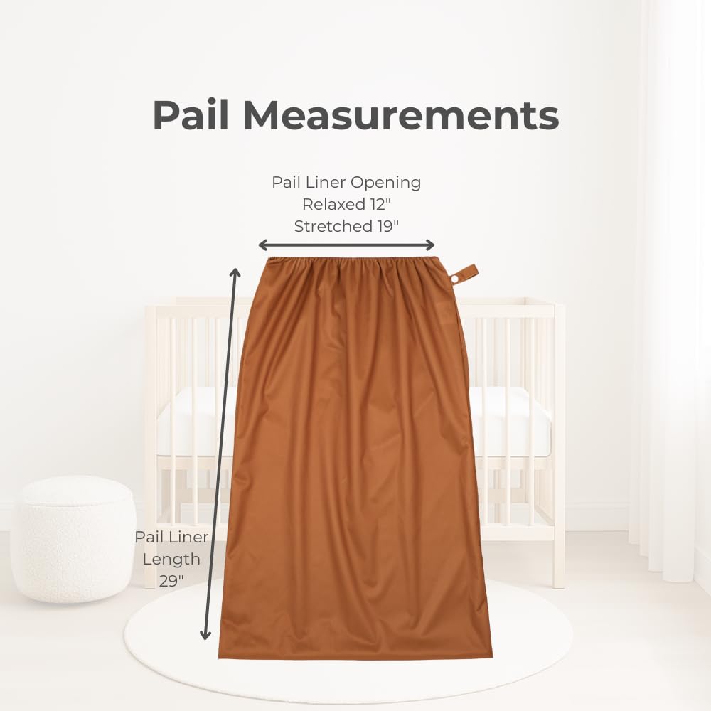 Nora's Nursery Pail Liner for Cloth Diapers - Reusable and Washable - Fits all Standard Diaper