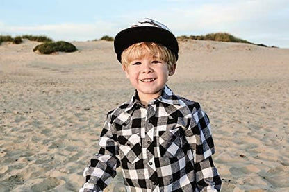 Baby Hats - Baseball Hat, Newborn Youth Flat Brim Mesh Trucker Surf Skate Bubba Bro Fitted Beach