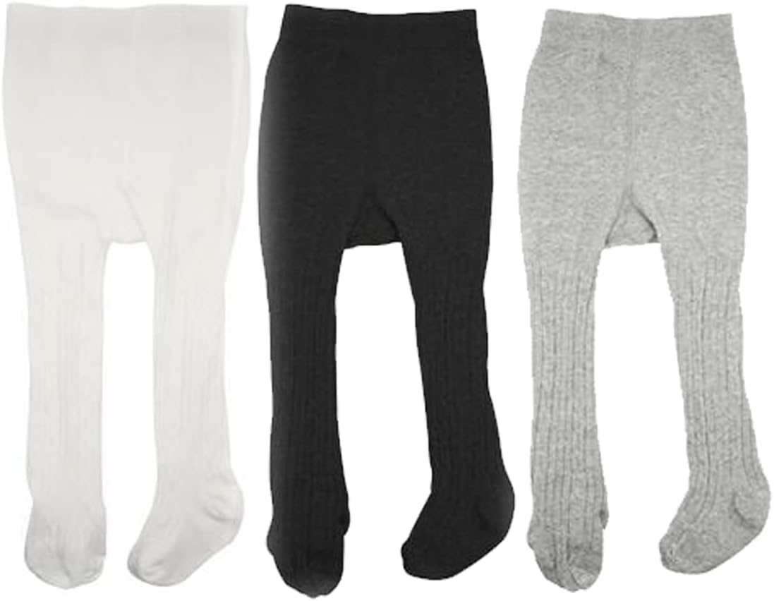 HLJgift 3 Pairs Baby Girls Boys Cotton Pants Tights Panties Stockings Leggings (4T/6T