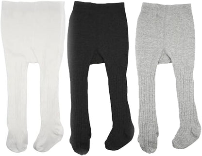 HLJgift 3 Pairs Baby Girls Boys Cotton Pants Tights Panties Stockings Leggings (4T/6T