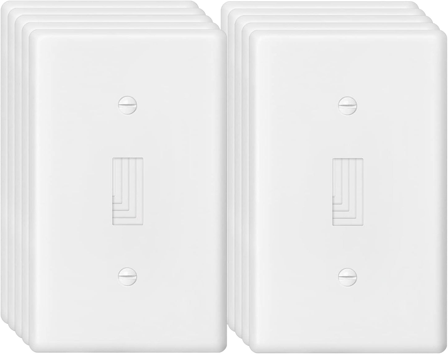 Decorator Wall Plate Toggle Light Switch Plate Outlet Cover,Unbreakable Polycarbonate