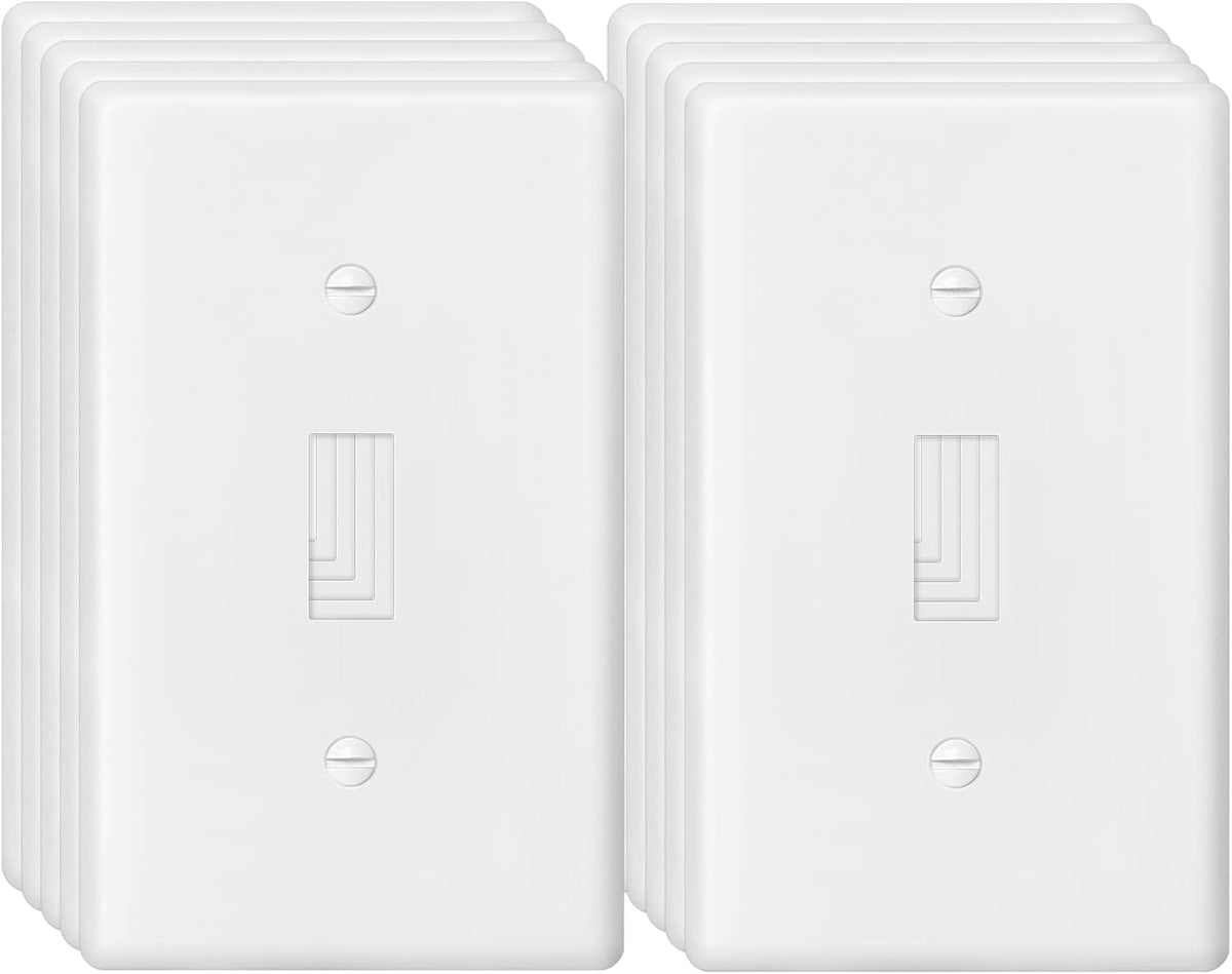 Decorator Wall Plate Toggle Light Switch Plate Outlet Cover,Unbreakable Polycarbonate