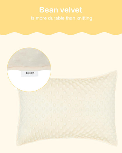 ALVABABY Toddler Pillowcases Soft Kids Pillow Cover 2 Pack Fit 13"x 18" or 12"x16" Envelope for