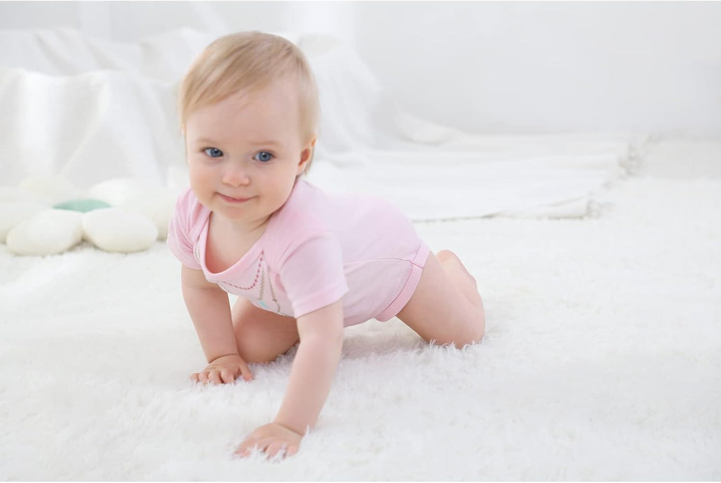 Baby Bodysuit Short Sleeve one-Piece Newborn Baby Clothes for Baby Boy and Girls