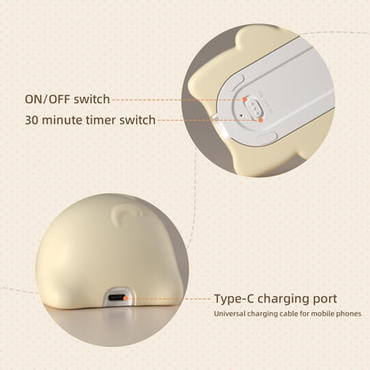 Cute Puppy Night Light for Baby Kids - Rechargeable Touch Control Night Light with 3 Brightness