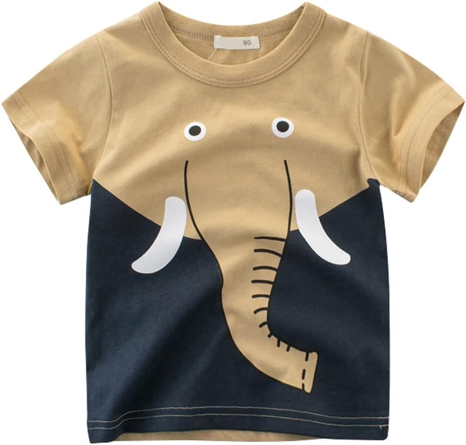 Boys' 4-Pack Excavator Short Sleeve Crewneck T-Shirts Top Tee Size 2-7 Years Toddler Boys' Value