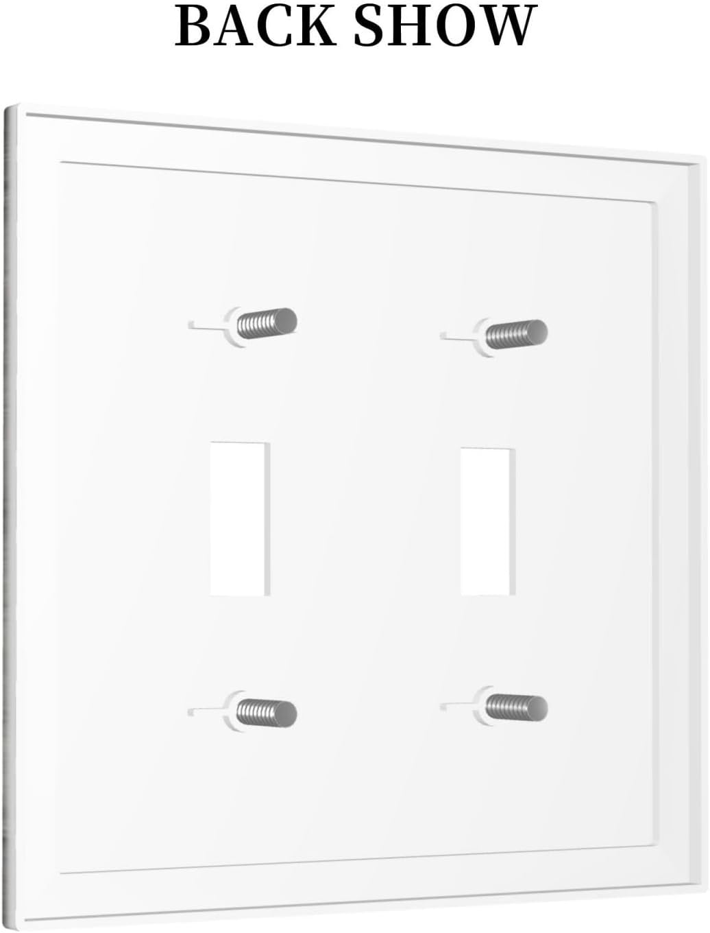Decorative Switch Plates Farmhouse Rustic Grey Barn Door Wood 2 Gang Double Toggle Outlet Light