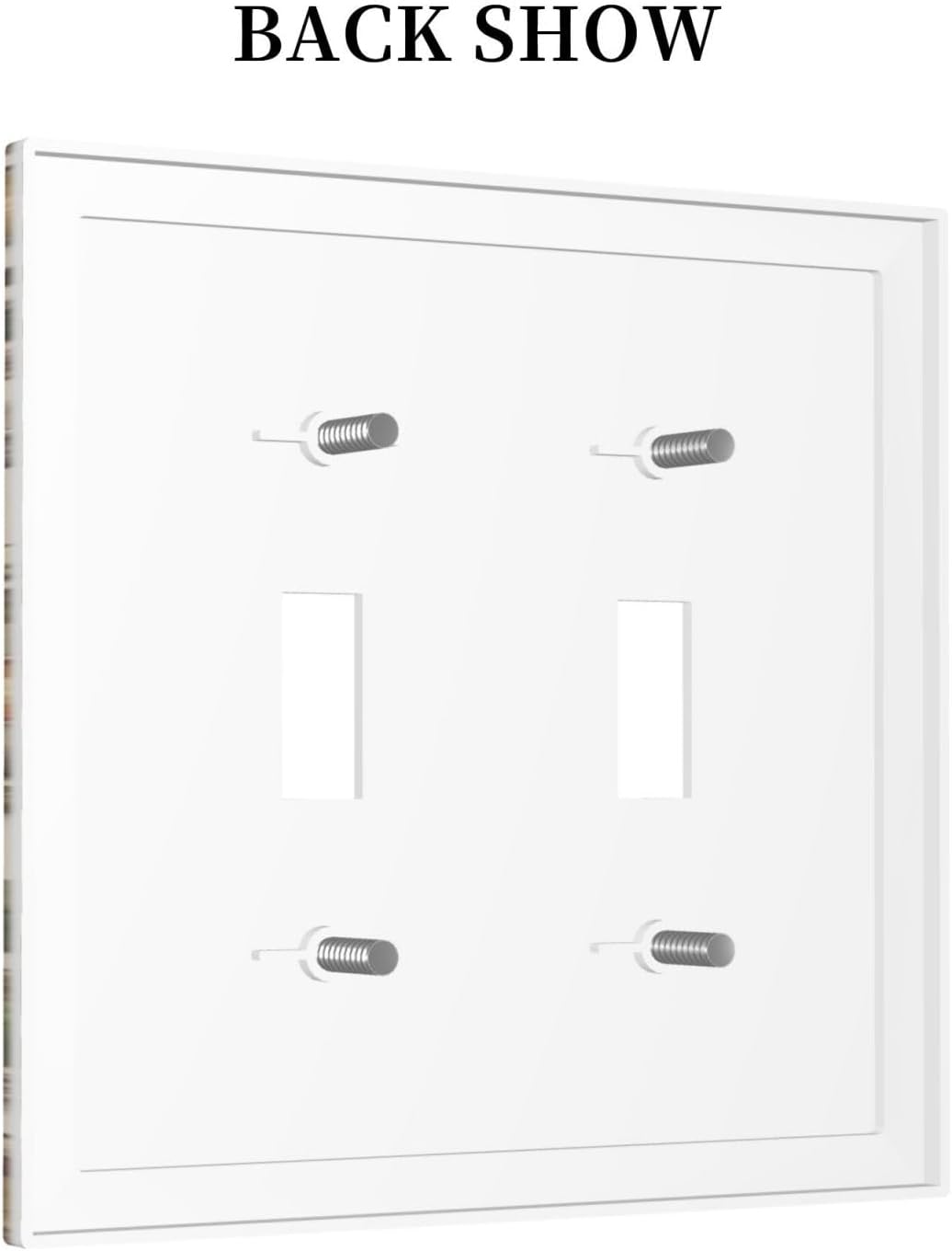 Decorative Switch Covers Plate Rustic Mushroom Garden Red Strawberry 2 Gang Wall Plate Unique
